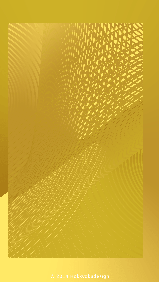 iPhone / Android用壁紙　細いライン　ゴールド