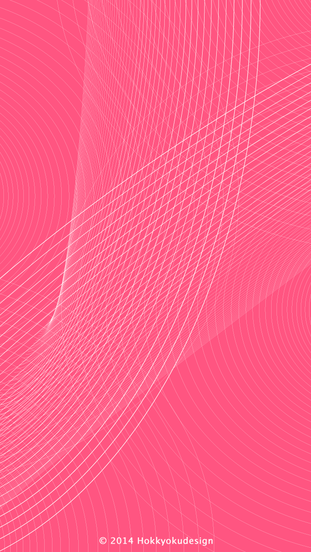 iPhone / Android用壁紙　細いピンクのライン