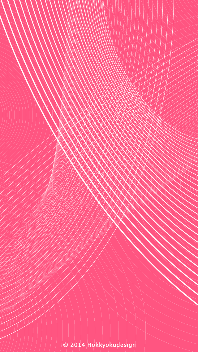 iPhone / Android用壁紙　細いピンクのライン