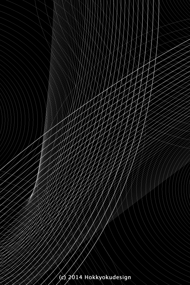 iPhone / Android用ロック画面壁紙　ブラックアンドホワイト