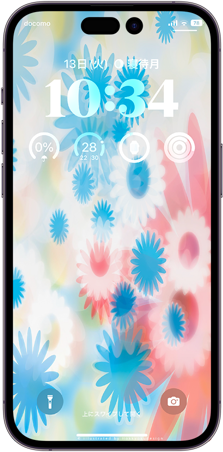 Apple wallpaper Flower Power 2016