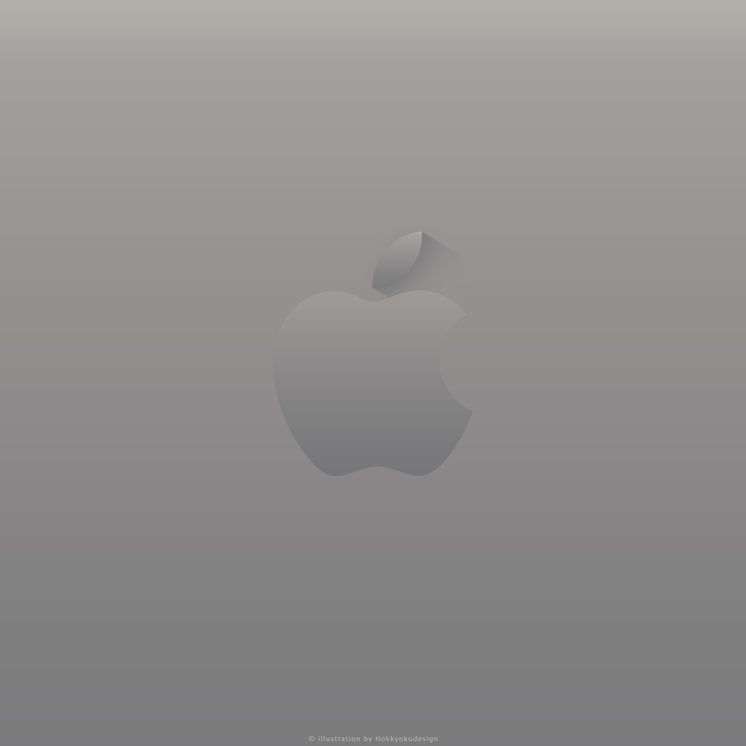 iPhone6,6 Plus用Appleマーク壁紙スペースグレイ2