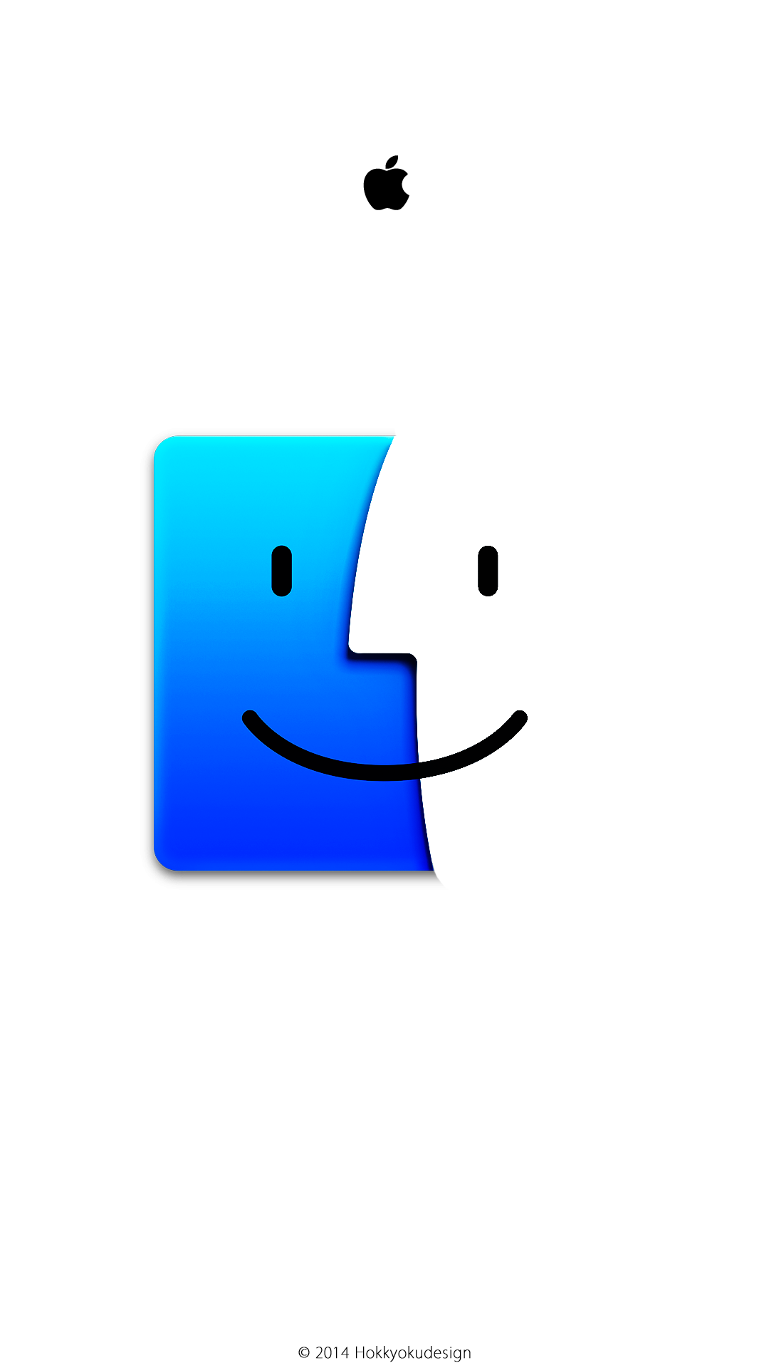 iPhone / Android用HDサイズ壁紙　Yosemite Finder icon