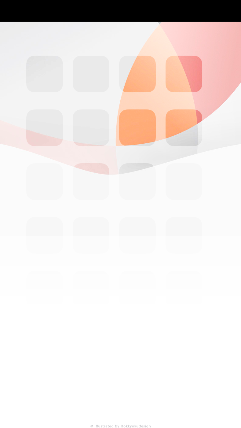 iPhone5,5s,5c,iPhone SE用ドックが消える壁紙　Appleマーク