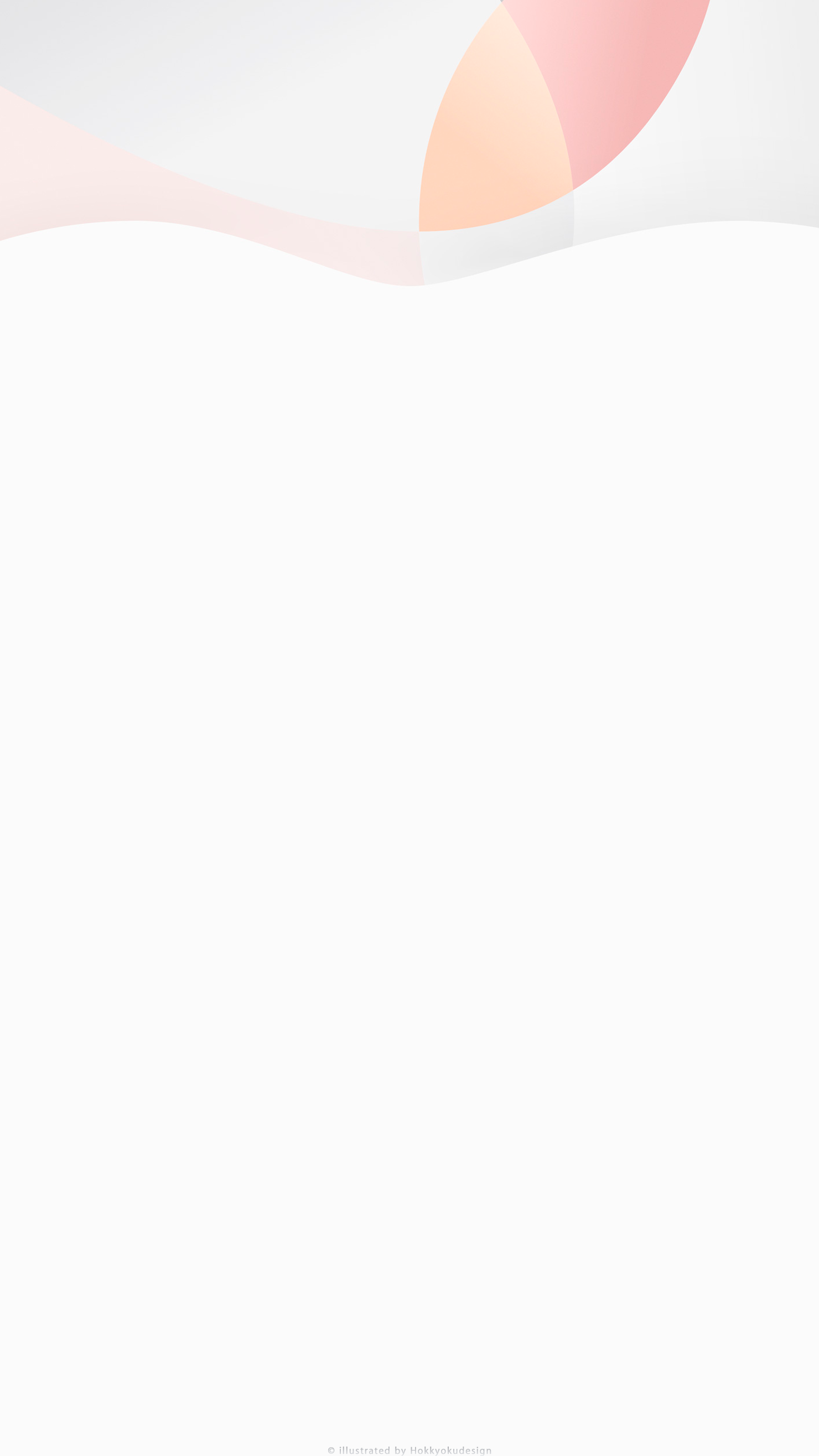 iPhone用ドックが消える壁紙　Appleマーク