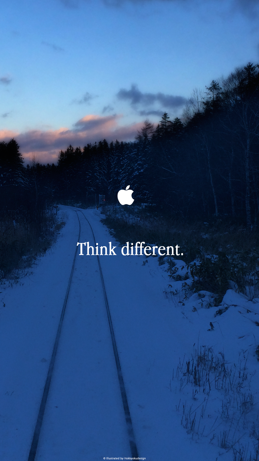 iPhone / Android用壁紙　Think different 2016