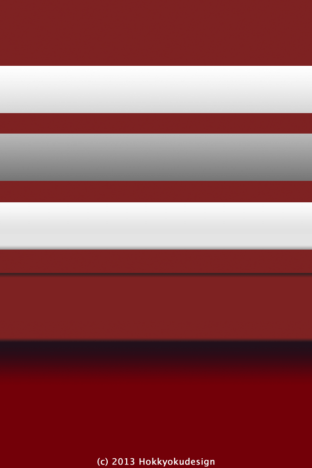 ドックが消える棚壁紙　iPhone4s　レッド