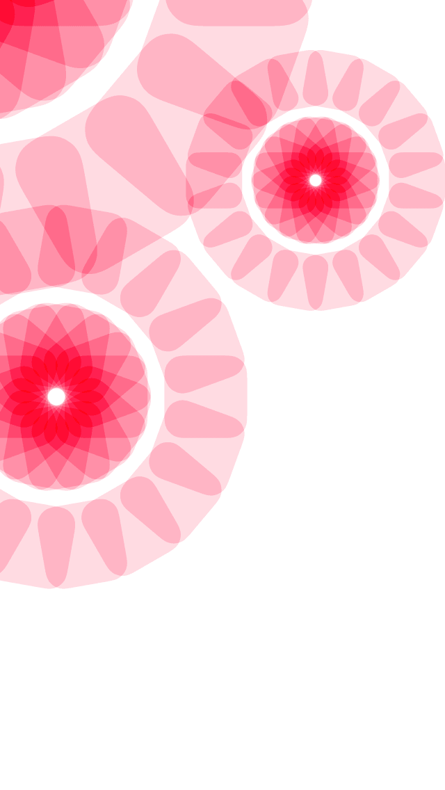 ドックが消える壁紙 花 ピンク