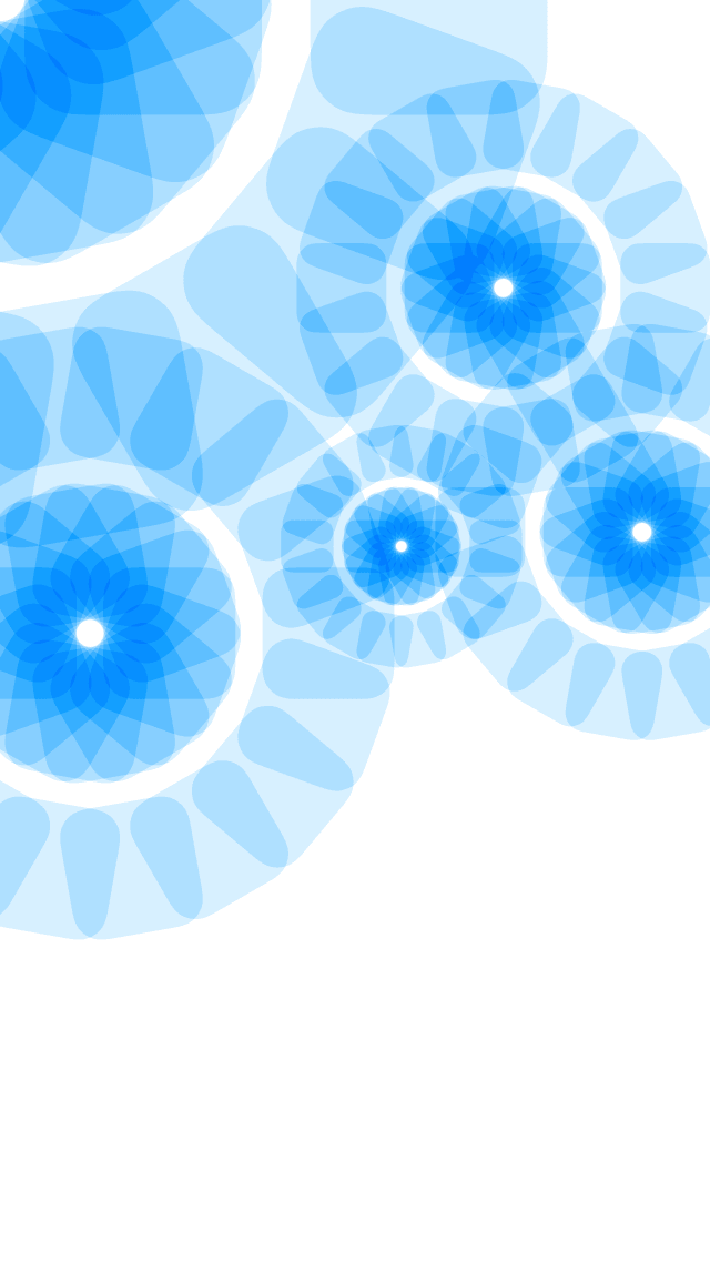 ドックが消える壁紙 花 クリアブルーアイスフラワー