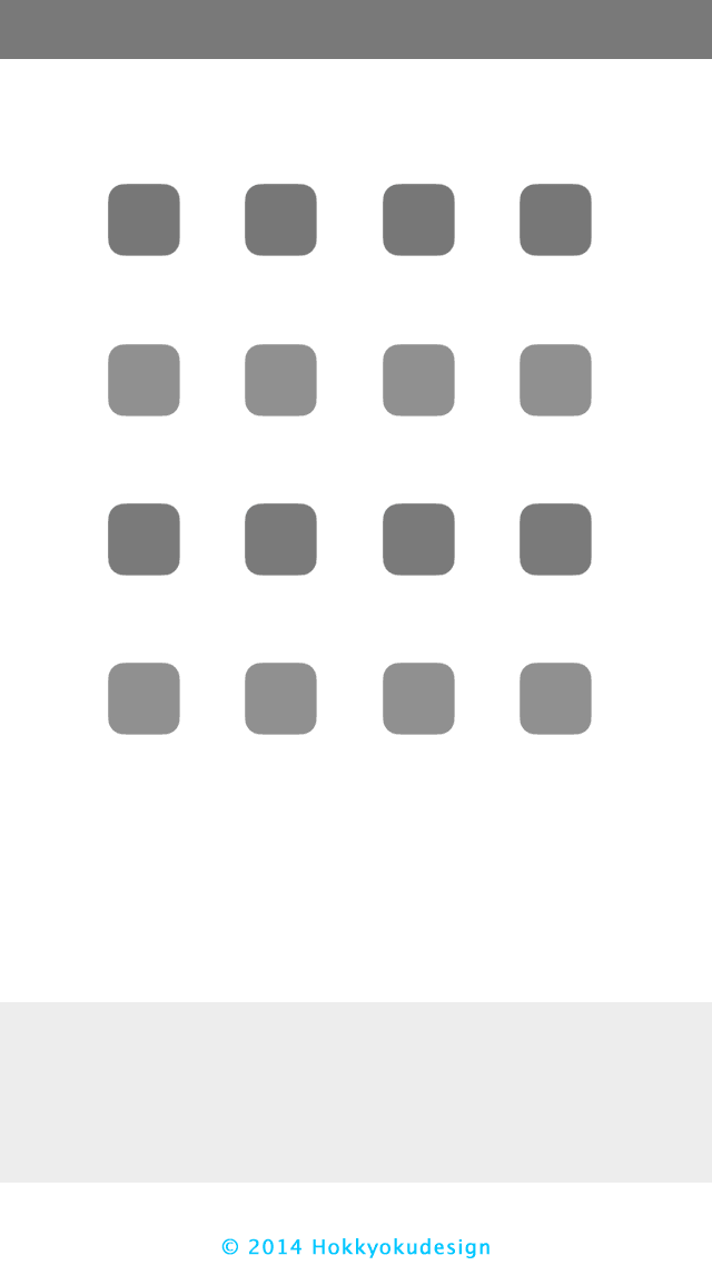 iPhone,iOS7.1対応ドックが消える壁紙