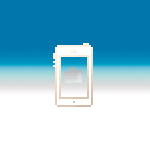 iOS7 ドックが消える棚の壁紙 winter